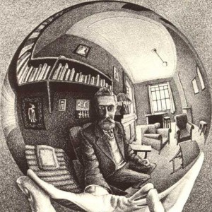 escher-self portrait