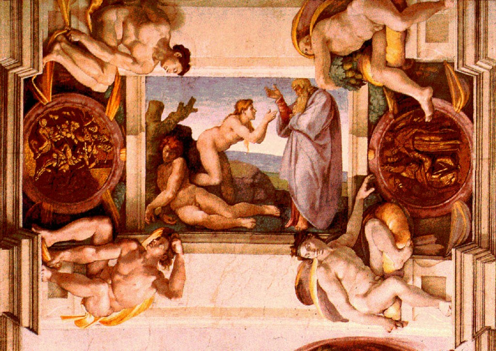 Havvanın Yaratılışı(The Creation of Eve) - Michalengelo - Sistine Şapeli Tavanı
