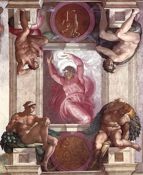 Işığın ve Karanlığın Ayrılması(The Separation of Light and Darkness) - Michelangelo - Sistine Şapeli Tavanı