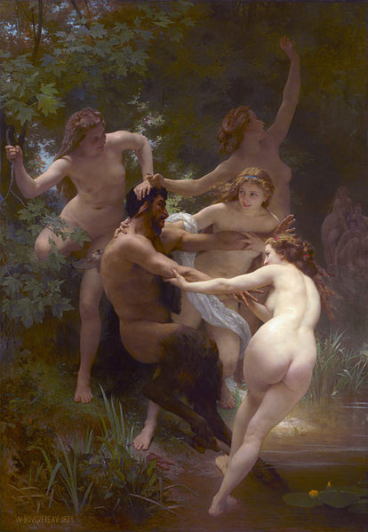 Nymphs and Satyr - 1873 Adolphe Bourguereau